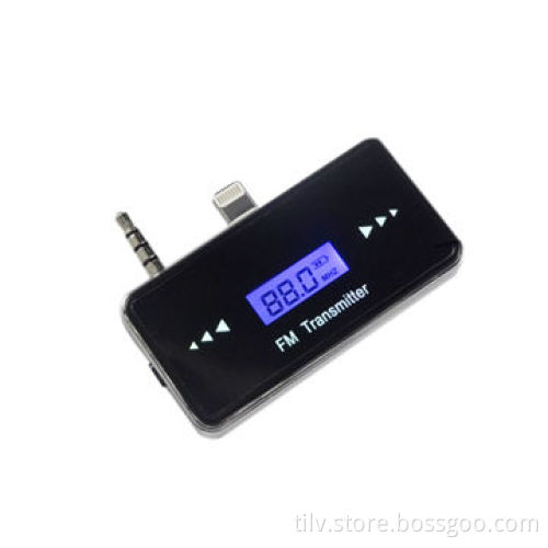 Black Car FM Transmitter for 8-pin iPhone 5